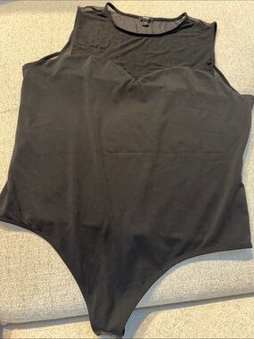 Express Black Sleeveless Kids One-Piece Bodysuit
